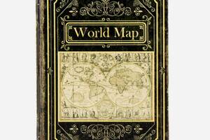 Книга-сейф металлическая с двумя ключами Карта мира 26х17х5 см 10001-032 Купи уже сегодня!