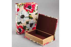 Книга в виде шкатулки Цветы 21х30х7 см Veronese AL45461