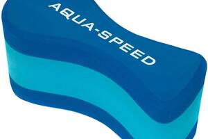 Колобашка для плавания Aqua Speed 3 layers Pullbuoy 22.8 x 10.1 x 12.3 cм 5641 (161) Голубая с синим