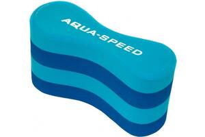 Колобашка для плавания Aqua Speed 4 layers Pullbuoy 23,5 x 8,5x 13 см 5640 (160) Голубая с синим