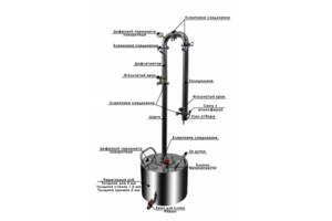 Колона дистиллятор Стандарт ( куб 16, 22, 28, 44 л ) лучший с аналогов