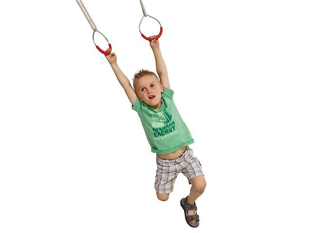 Кільця металеві на мотузках для дитячих майданчиків WCG, акробатичні кільця