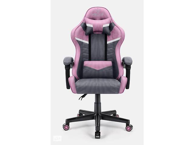 Комп'ютерне крісло Hell's Chair HC-1004 PINK-GREY (тканина) Купи уже сегодня!