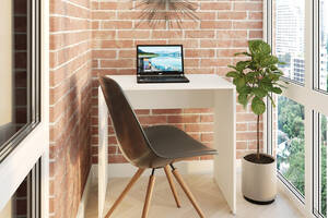 Компактный стол для ноутбука Moreli Liam Ш800/В760/Г500 мм Белый