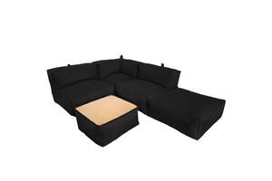 Комплект безкаркасних меблів Блек Tia-Sport (sm-0692-8) чорний