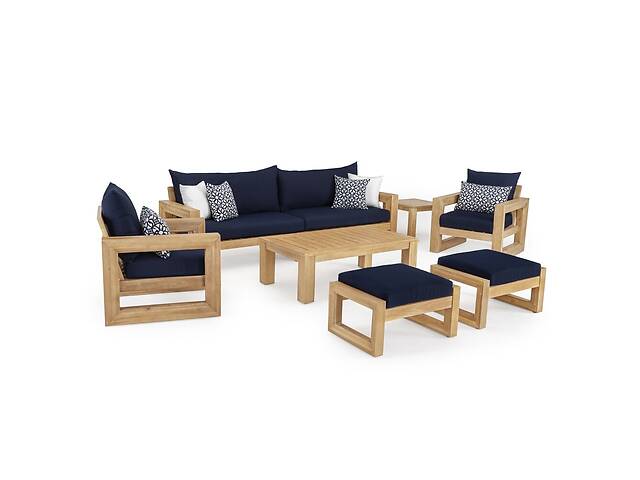 Комплект деревянной дубовой мебели JecksonLoft Морисон Синий 0220