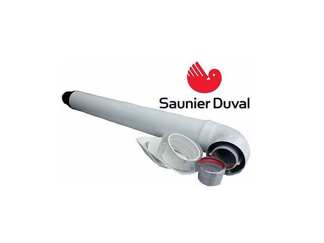 Комплект для горизонтального прохода через стену 1000 мм з точкой отбора, 60/100 мм Saunier Duval