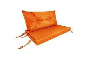 Комплект подушек Tia-Sport Сидушка и спинка Оксфорд Оранжевый (sm-0961)