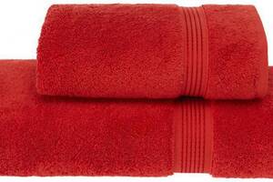 Комплект полотенец Lana Kirmizi Red банное 75х150см и лицевое 50х90см хлопок DP69911 Soft cotton