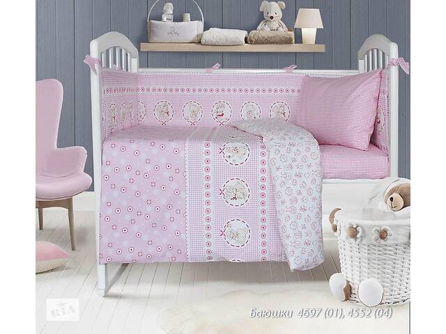 Комплект постельного белья детский Баюшки розовый