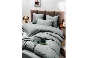 Комплект постельного белья сатин SADA Lux двуспальный серый (74125)