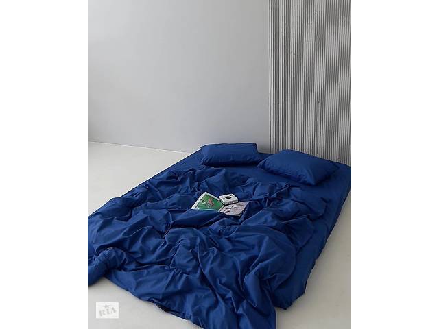 Комплект постельного белья сатин SADA Lux двуспальный синий (65685)