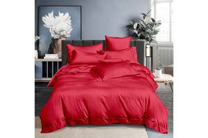 Комплект постельного белья сатин SADA Lux полуторный красный (0205606)
