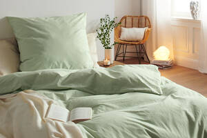 Комплект постельного белья TCM Tchibo T1703159641 140x200 / 80x80 Зеленый