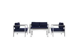 Комплект уличной мебели (диван, 2 кресла, столик) в стиле LOFT (NS-319)