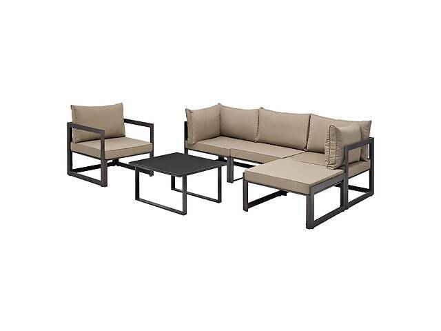 Комплект вуличних меблів (диван, крісло, пуф, столик) в стилі LOFT (NS-321)