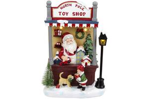 Композиция новогодняя North Pole Toy Shop с LED подсветкой полистоун Bona DP69432