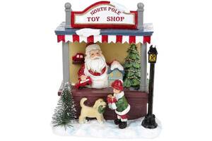 Композиция новогодняя North Pole Toy Shop с LED подсветкой полистоун Bona DP69433