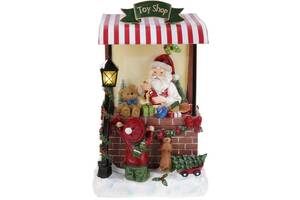 Композиция новогодняя Santaapos Toy Shop с LED подсветкой полистоун Bona DP69434