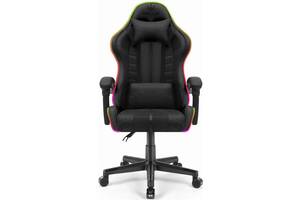 Комп'ютерне крісло Hell's Chair HC-1004 Black LED