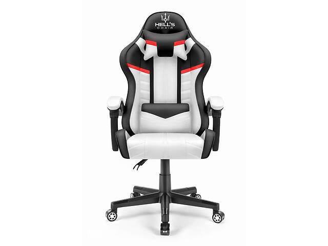 Компьютерное кресло Hell's Chair HC-1004 White-Red