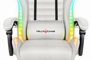 Компьютерное кресло Hell's HC-1003 LED RGB White