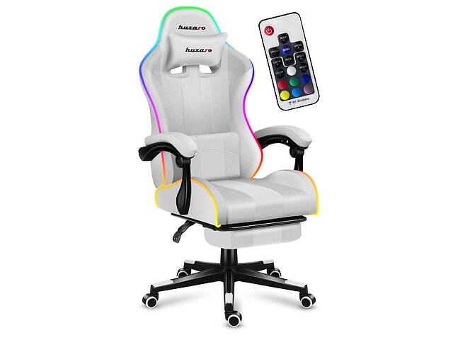 Компьютерное кресло Huzaro Force 4.7 RGB White ткань