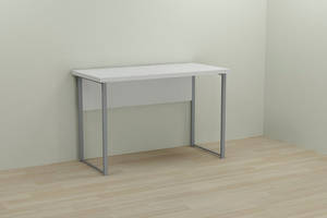 Компьютерный стол Ferrum-decor Курт 75x120x70 серый ДСП Белое 32мм