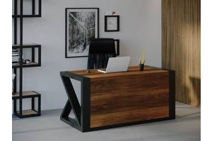 Компьютерный стол Skandi Wood SW115 Оклахома 200 х 80 х 75 см Массив Ясень Коричневый (SW115208075BrarrAsh)