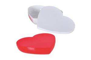 Конфетница 'Heart' 1800мл пластиковое сердце с крышкой