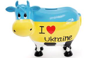 Копилка-коровка I love Ukraine 21.5х12.5х19 см ceramic Bona DP42060