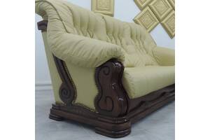 кожаная мебель дуб,кожаный диван на дубе,класичні меблі