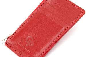 Кожаный картхолдер GRANDE PELLE 11497 Красный