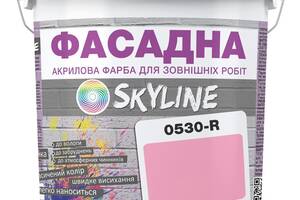 Краска Акрил-латексная Фасадная Skyline 0530-R Нежно-розовый 3л