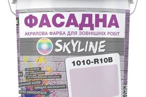 Краска Акрил-латексная Фасадная Skyline 1010-R10B Азалия 3л