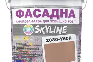 Краска Акрил-латексная Фасадная Skyline 2030-Y60R Румяный 3л