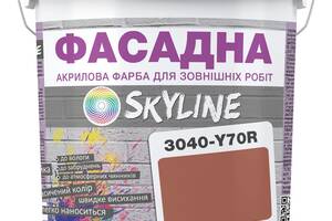 Краска Акрил-латексная Фасадная Skyline 3040-Y70R Глина 3л