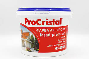 Краска акриловая фасадная Ирком ProCristal Fasad-Premium IP-132 3 л Белый