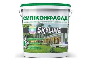 Краска фасадная силиконовая «Силиконфасад» с эффектом лотоса SkyLine 14 кг