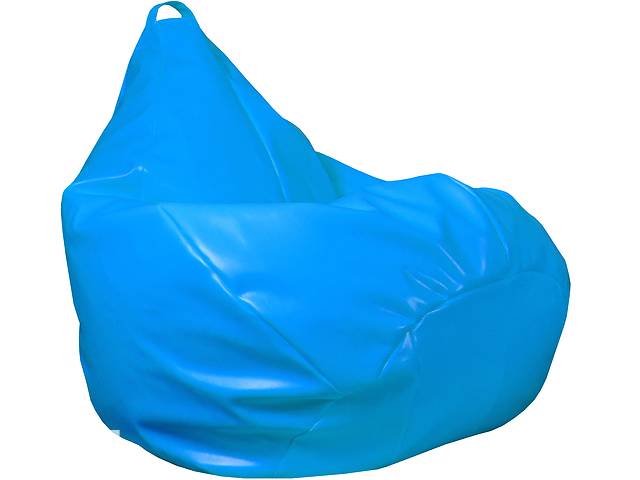 Кресло груша Экокожа TIA-SPORT, цвет Кресло груша Экокожа голубой, размер L - 120-90 см