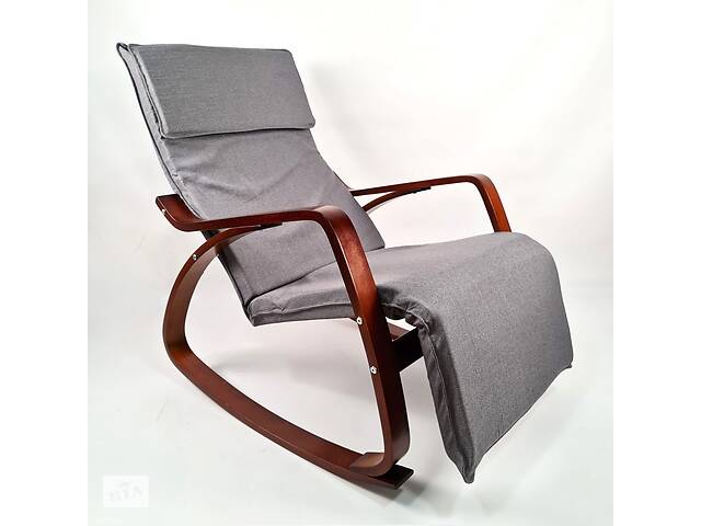 Кресло качалка Avko ARC001 Walnut Gray