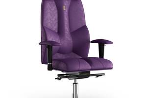 Кресло KULIK SYSTEM BUSINESS Антара с подголовником без строчки Фиолетовый (6-901-BS-MC-0306)