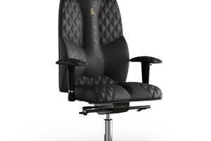Кресло KULIK SYSTEM BUSINESS Антара с подголовником со строчкой Черный (6-901-WS-MC-0301)