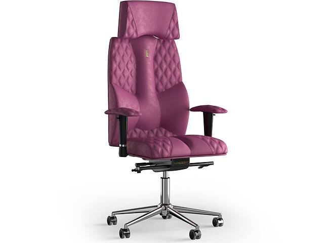 Кресло KULIK SYSTEM BUSINESS Антара с подголовником со строчкой Розовый (6-901-WS-MC-0312)