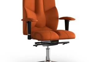 Кресло KULIK SYSTEM BUSINESS Ткань без подголовника без строчки Оранжевый (6-909-BS-MC-0510)