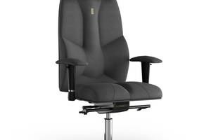 Кресло KULIK SYSTEM BUSINESS Ткань с подголовником без строчки Серый (6-901-BS-MC-0506)