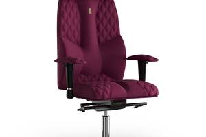 Кресло KULIK SYSTEM BUSINESS Ткань с подголовником со строчкой Розовый (6-901-WS-MC-0508)
