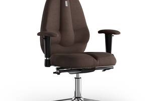 Кресло KULIK SYSTEM CLASSIC Ткань с подголовником без строчки Шоколадный (12-901-BS-MC-0504)