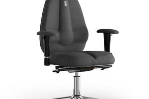 Кресло KULIK SYSTEM CLASSIC Ткань с подголовником без строчки Серый (12-901-BS-MC-0506)