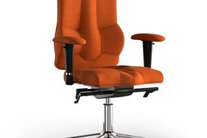 Кресло KULIK SYSTEM ELEGANCE Ткань без подголовника без строчки Оранжевый (10-909-BS-MC-0510)